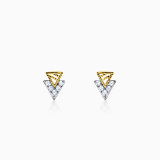 Gold Pissenlit Lab Grown Diamond Earrings