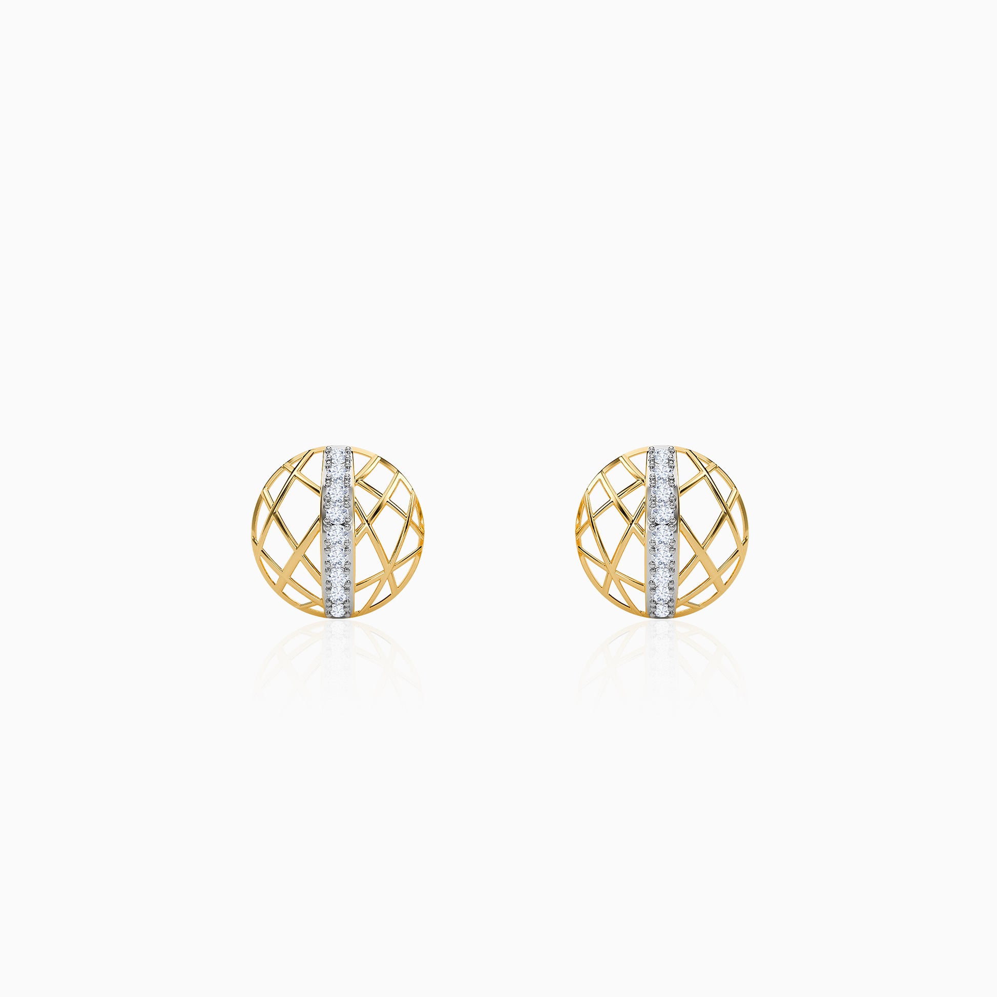 Gold Maxine Lab Grown Diamond Earrings