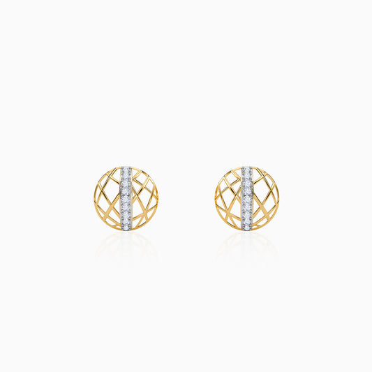 Gold Maxine Lab Grown Diamond Earrings