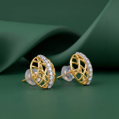 Gold Maxine Lab Grown Diamond Earrings