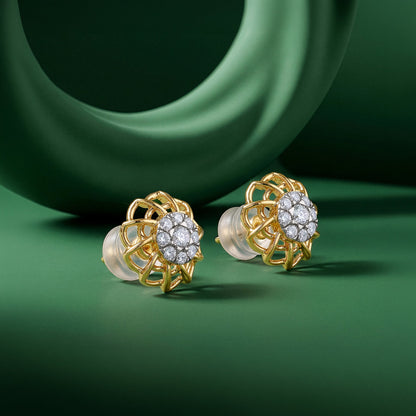 Gold Fumeterre Lab Grown Diamond Earrings