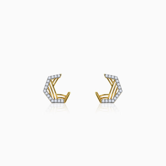 Gold Leoni Lab Grown Diamond Earrings