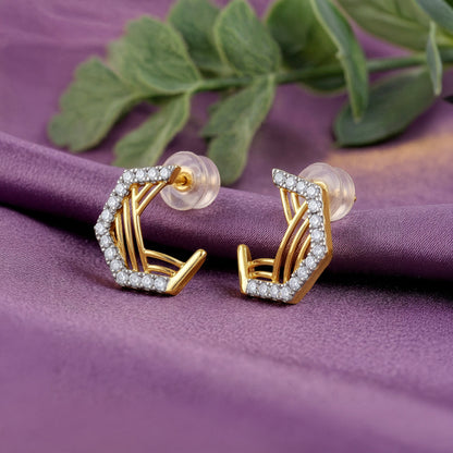 Gold Leoni Lab Grown Diamond Earrings