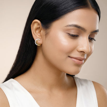Gold Brigitte Lab Grown Diamond Earrings