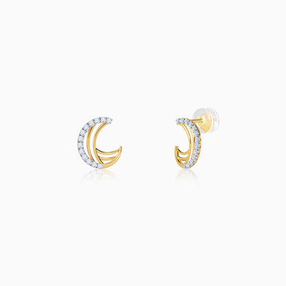 Gold Brigitte Lab Grown Diamond Earrings