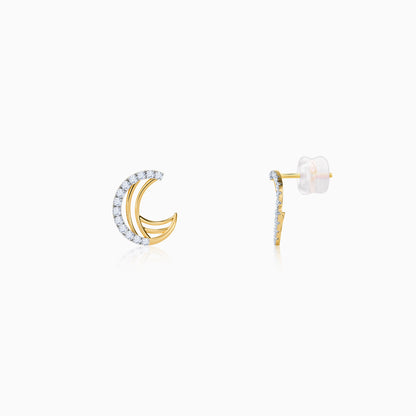 Gold Brigitte Lab Grown Diamond Earrings