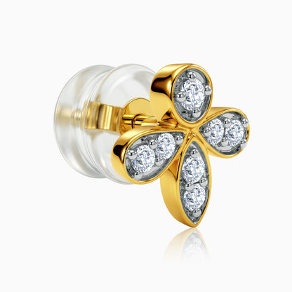 Gold Luna Spark Lab Grown Diamond Earrings
