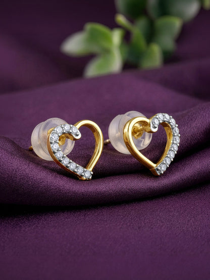 Gold Luminous Hearts Lab Grown Diamond Earrings