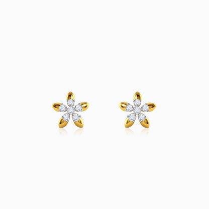 Gold Comet Busters Lab Grown Diamond Earrings