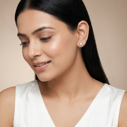 Anushka Sharma Gold Zahra Shine Lab Grown Diamond Studs