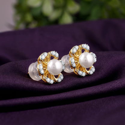 Anushka Sharma Gold Zahra Shine Lab Grown Diamond Studs