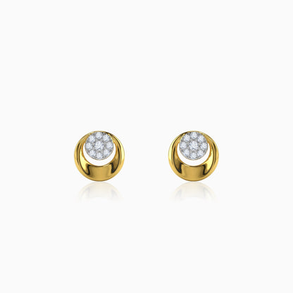 Gold Unity Lab Grown Diamond Earrings