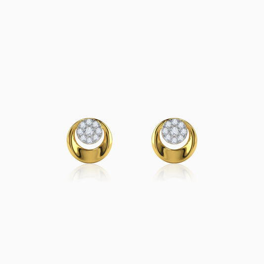 Gold Unity Lab Grown Diamond Earrings