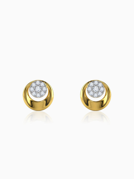 Gold Unity Lab Grown Diamond Earrings