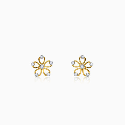 Gold Primorse Lab Grown Diamond Earrings