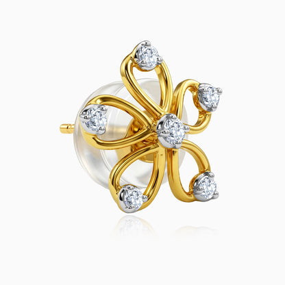 Gold Primorse Lab Grown Diamond Earrings