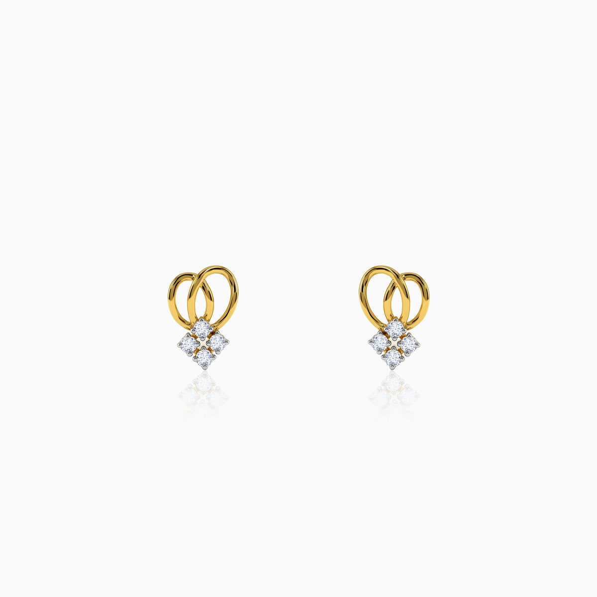 Gold Luv Lab Grown Diamond Studs