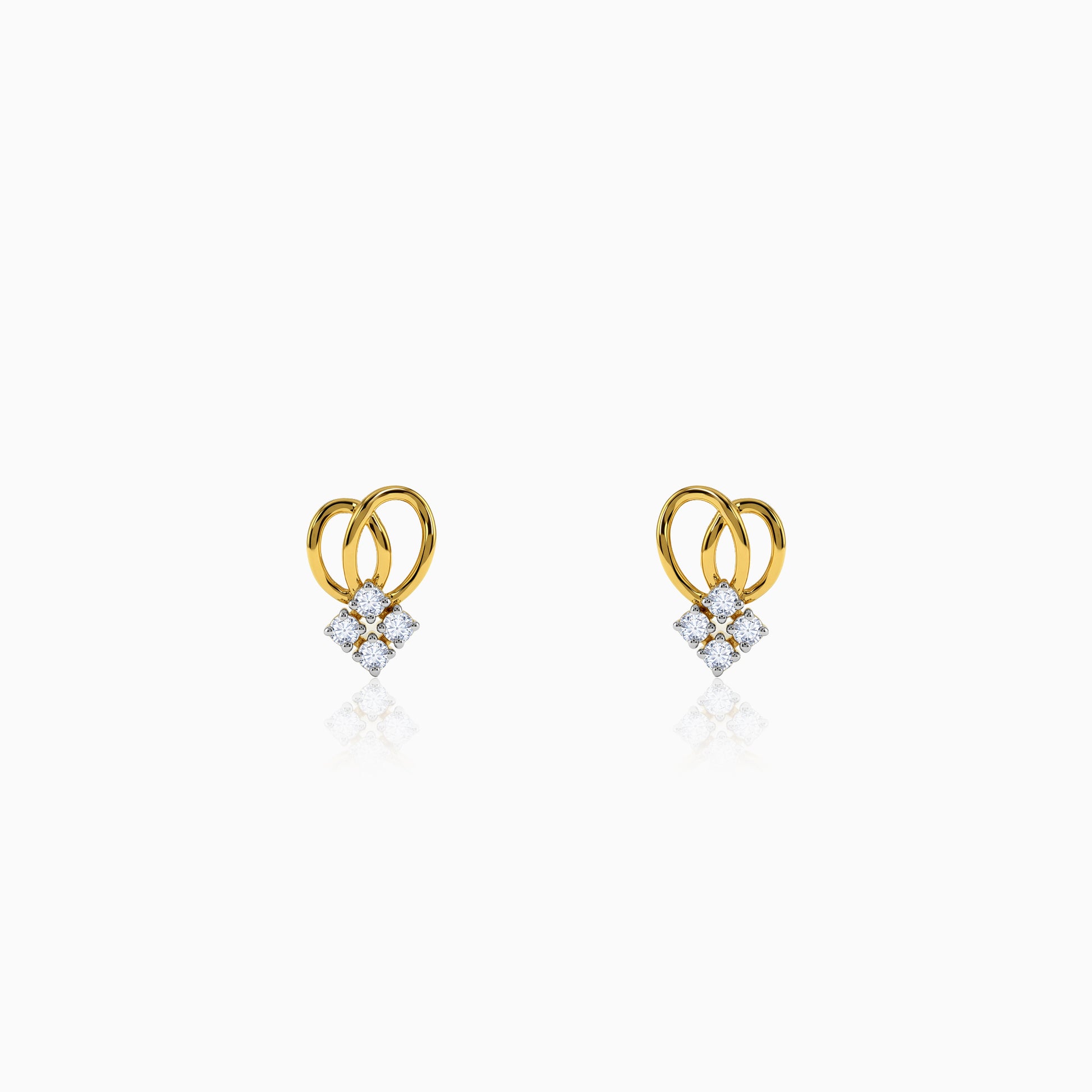 Gold Luv Lab Grown Diamond Studs