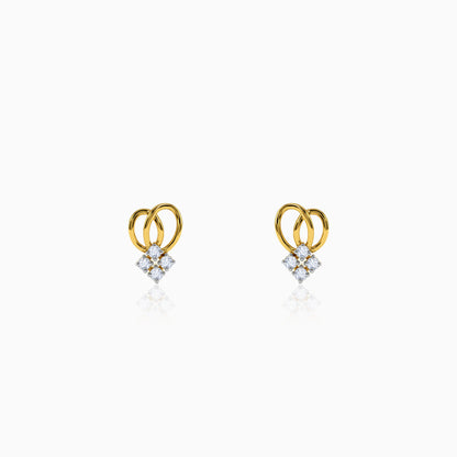 Gold Luv Lab Grown Diamond Studs