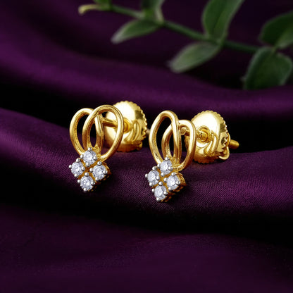 Gold Luv Lab Grown Diamond Studs