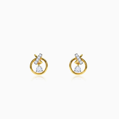 Gold Borealis Lab grown Diamond Earrings