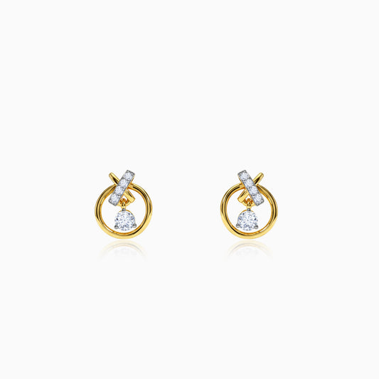 Gold Borealis Lab grown Diamond Earrings