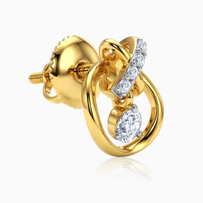 Gold Borealis Lab grown Diamond Earrings