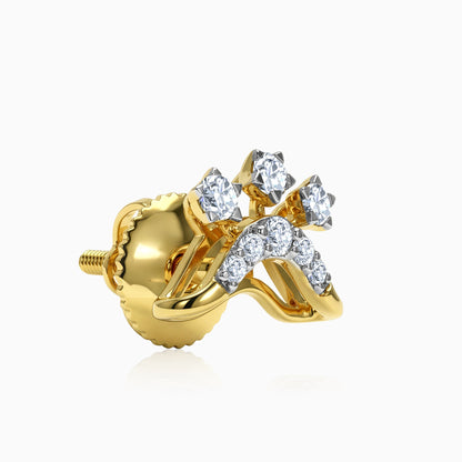 Gold Seraphina Lab Grown Diamond Earrings