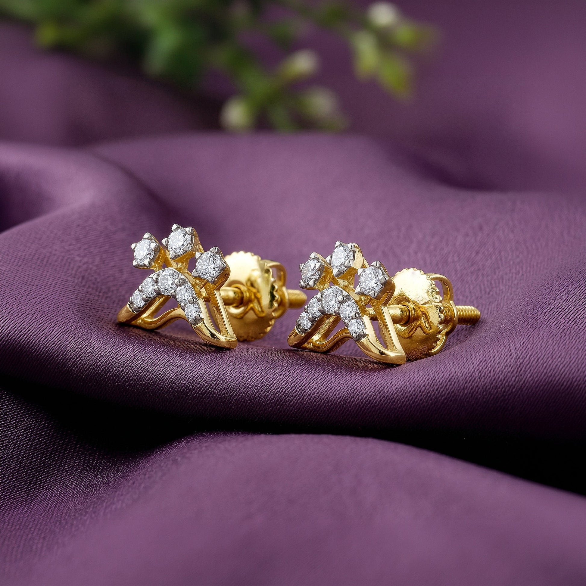 Gold Seraphina Lab Grown Diamond Earrings