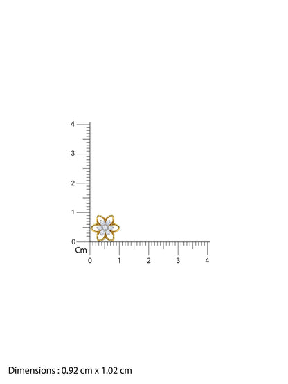 Gold Sweet Flower Lab Grown Diamond Earrings
