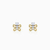 Gold Hedylidae Lab Grown Diamond Earrings