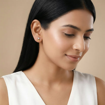Gold Zephyr Lab Grown Diamond Earrings