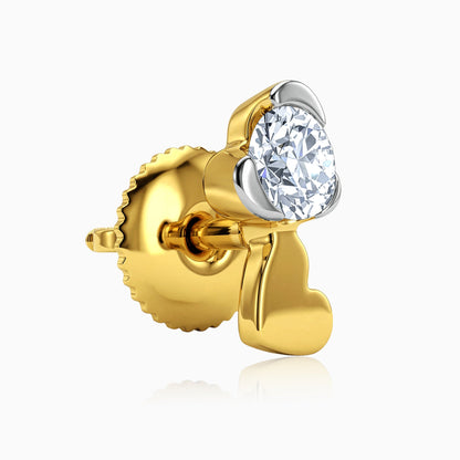 Gold Zephyr Lab Grown Diamond Earrings