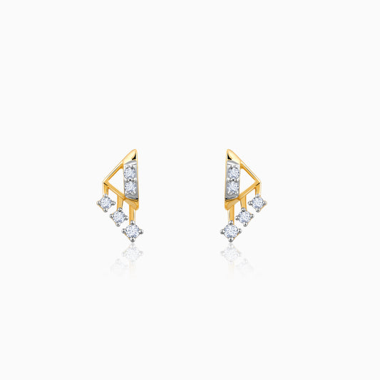 Lab_grown_diamond_Gold_Archer_Diamond_Earrings