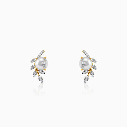 Anushka Sharma Gold Midnight Bloom Lab Grown Diamond Earrings