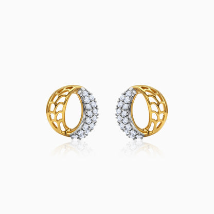 Gold Moonveil Lab Grown Diamond Earrings