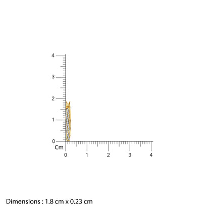 Anushka Sharma Gold Twisted Radiance Lab Grown Diamond Hoop Earrings