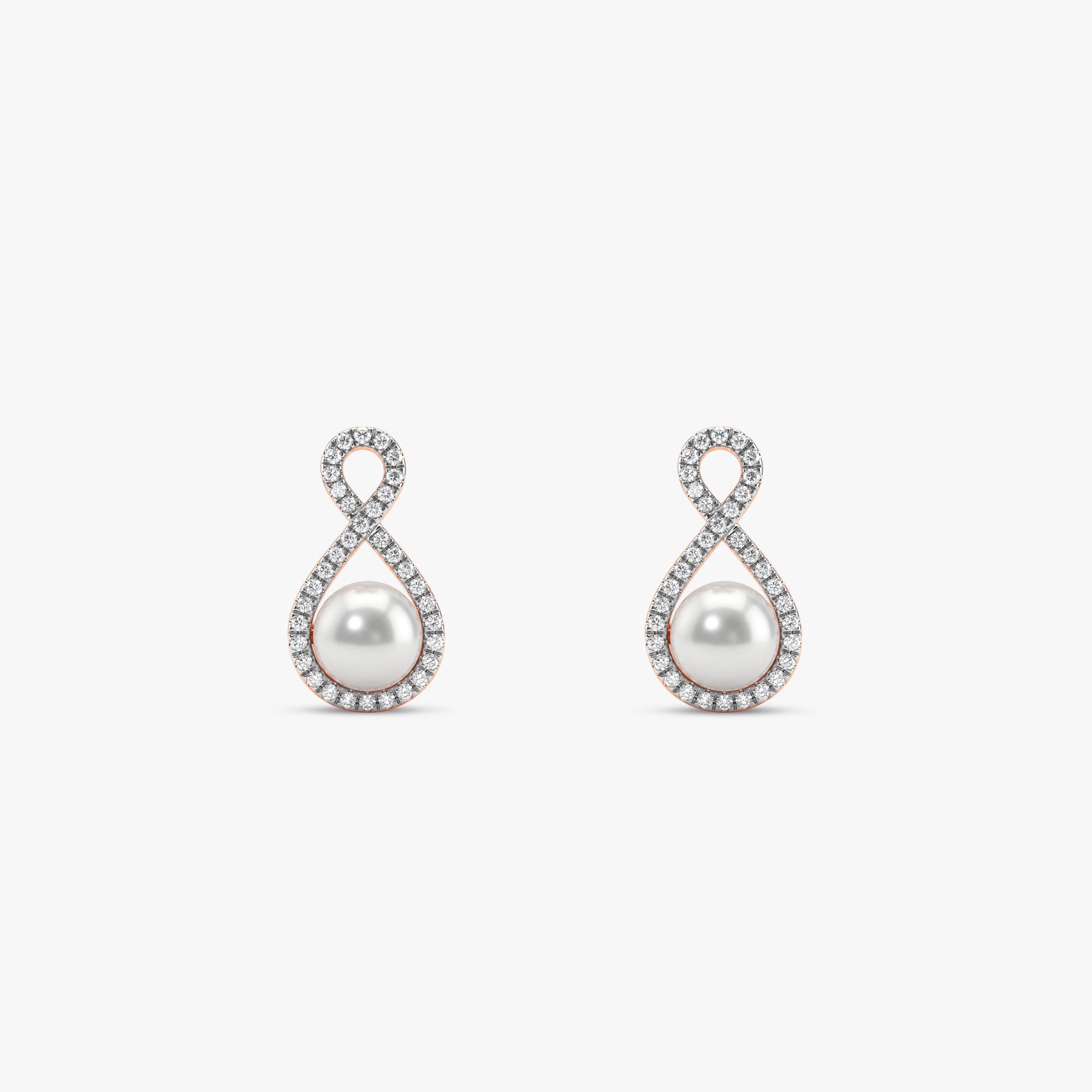 Rose Gold Demi Lab Grown Diamond Earrings