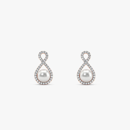 Rose Gold Demi Lab Grown Diamond Earrings