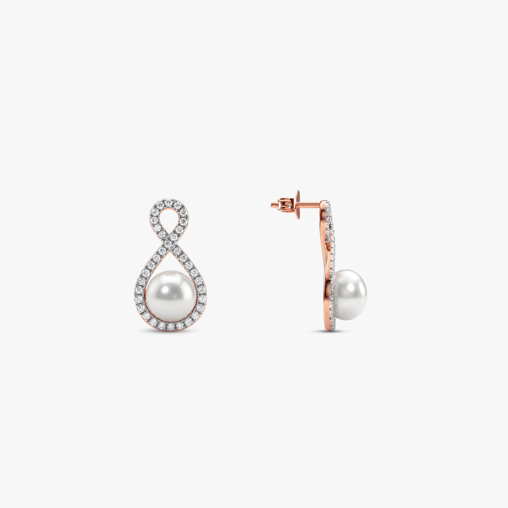 Rose Gold Demi Lab Grown Diamond Earrings
