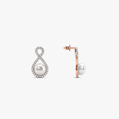Rose Gold Demi Lab Grown Diamond Earrings