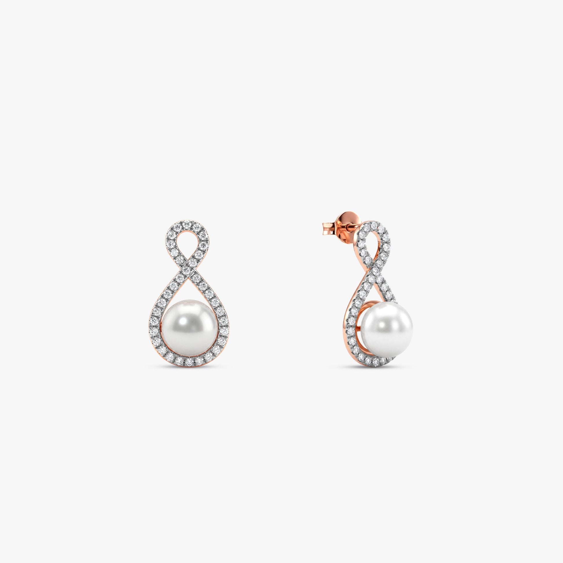 Rose Gold Demi Lab Grown Diamond Earrings