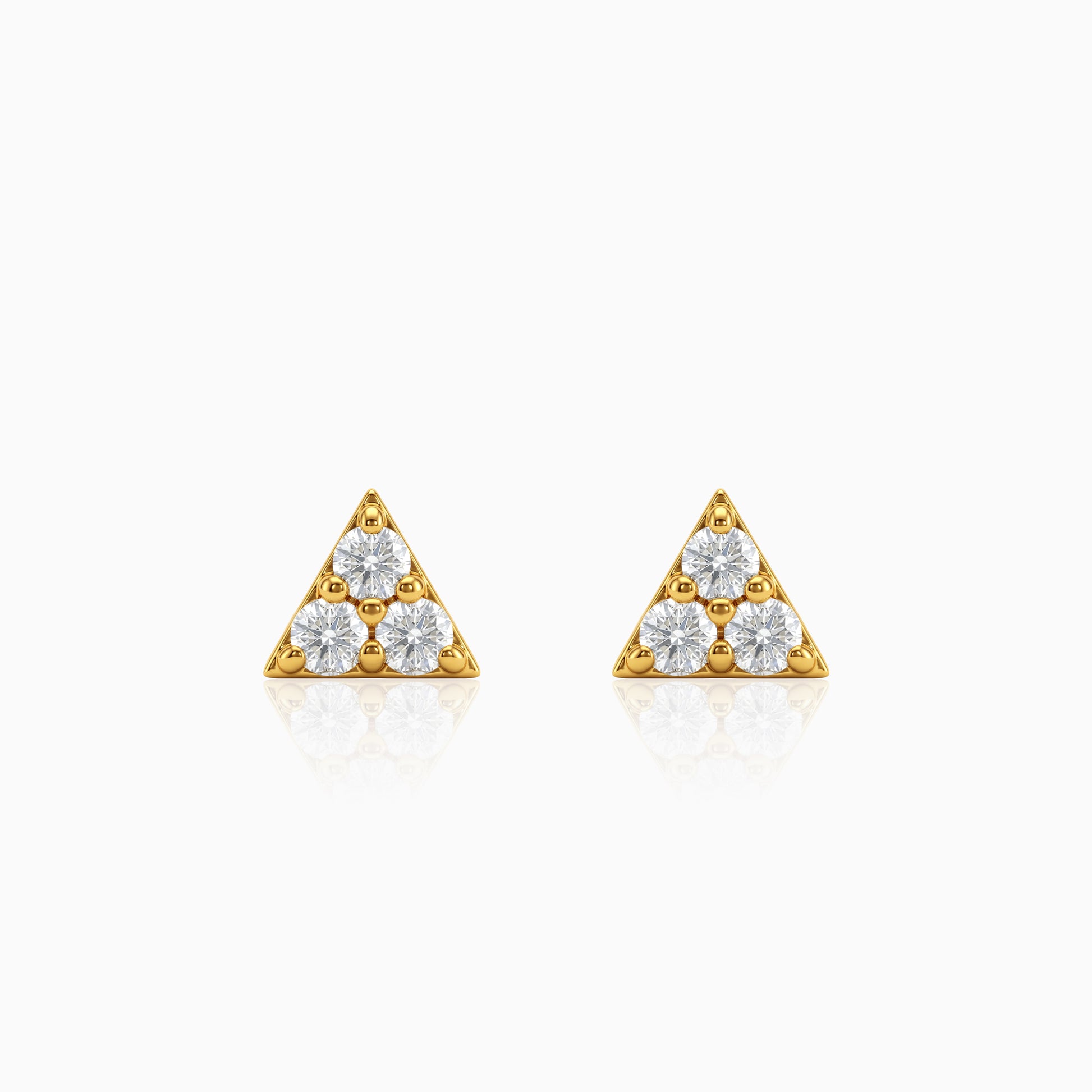 Gold Infinite Prism Lab Grown Diamond Studs