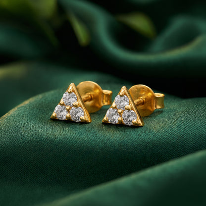 Gold Infinite Prism Lab Grown Diamond Studs