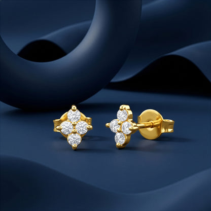 Gold Prism Shine Lab Grown Diamond Studs