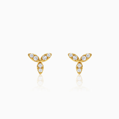 Gold Floris Glow Lab Grown Diamond Studs