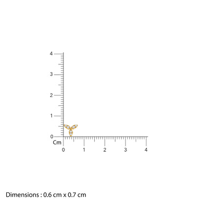 Gold Floris Glow Lab Grown Diamond Studs