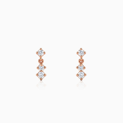 Rose Gold Starfall Grace Lab Grown Diamond Earrings