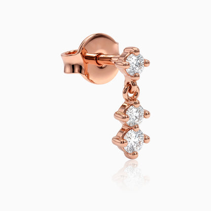Rose Gold Starfall Grace Lab Grown Diamond Earrings