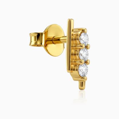 Gold Riviere Eclat Lab Grown Diamond Earrings